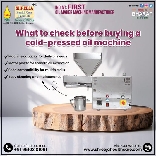 What to check before buying a cold-pressed oil machine